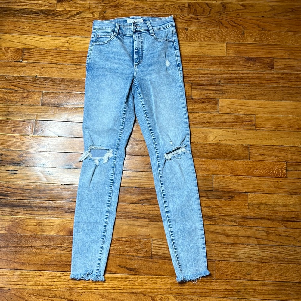 GARAGE Ripped Skinny Jeans